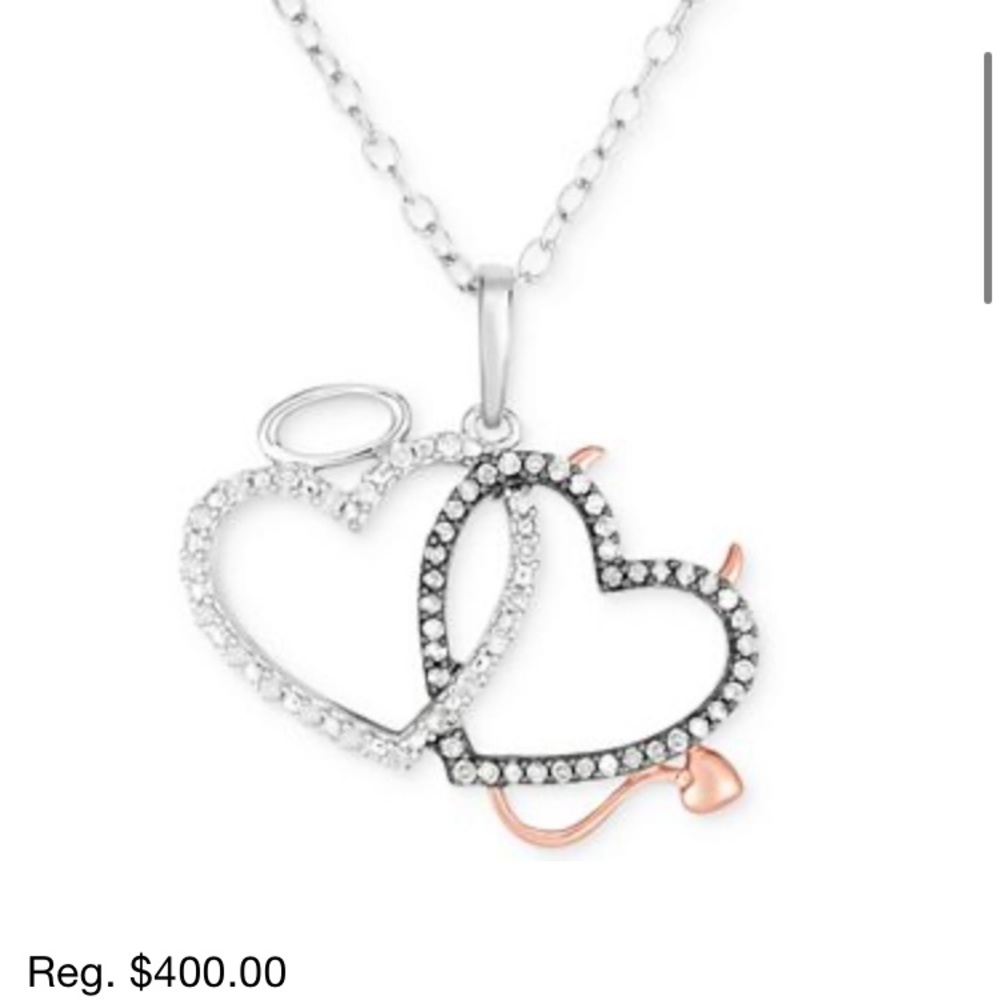 Good and Bad Diamond Necklace -New never worn!